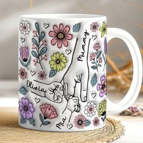 Holding hands - Retro Floral
