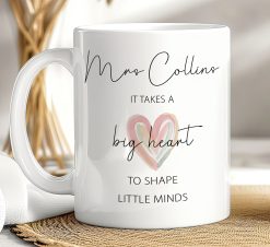 Personalised Teacher Mug – Big Heart Little Minds Gift
