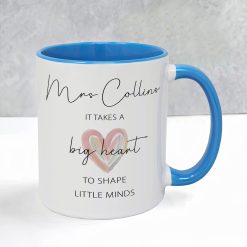 Alternative view of Personalised Teacher Mug – Big Heart Little Minds Gift