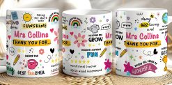 Alternative view of Personalised Thank You Teacher Mug – End of Term Gift