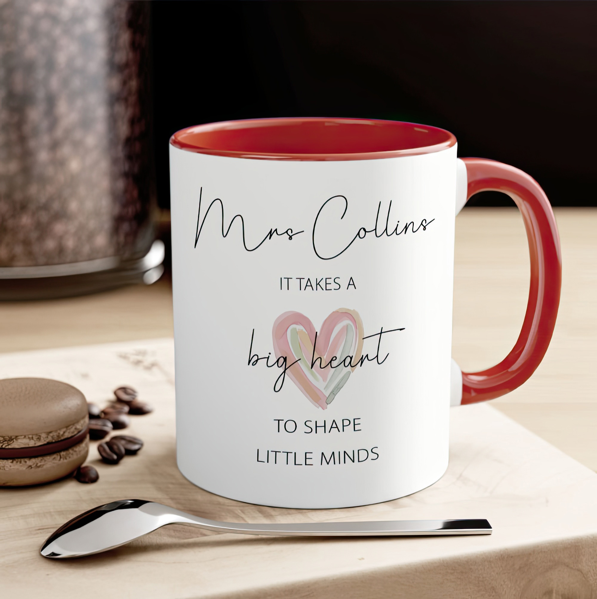 Personalised Teacher Mug – Big Heart Little Minds Gift - Image 10