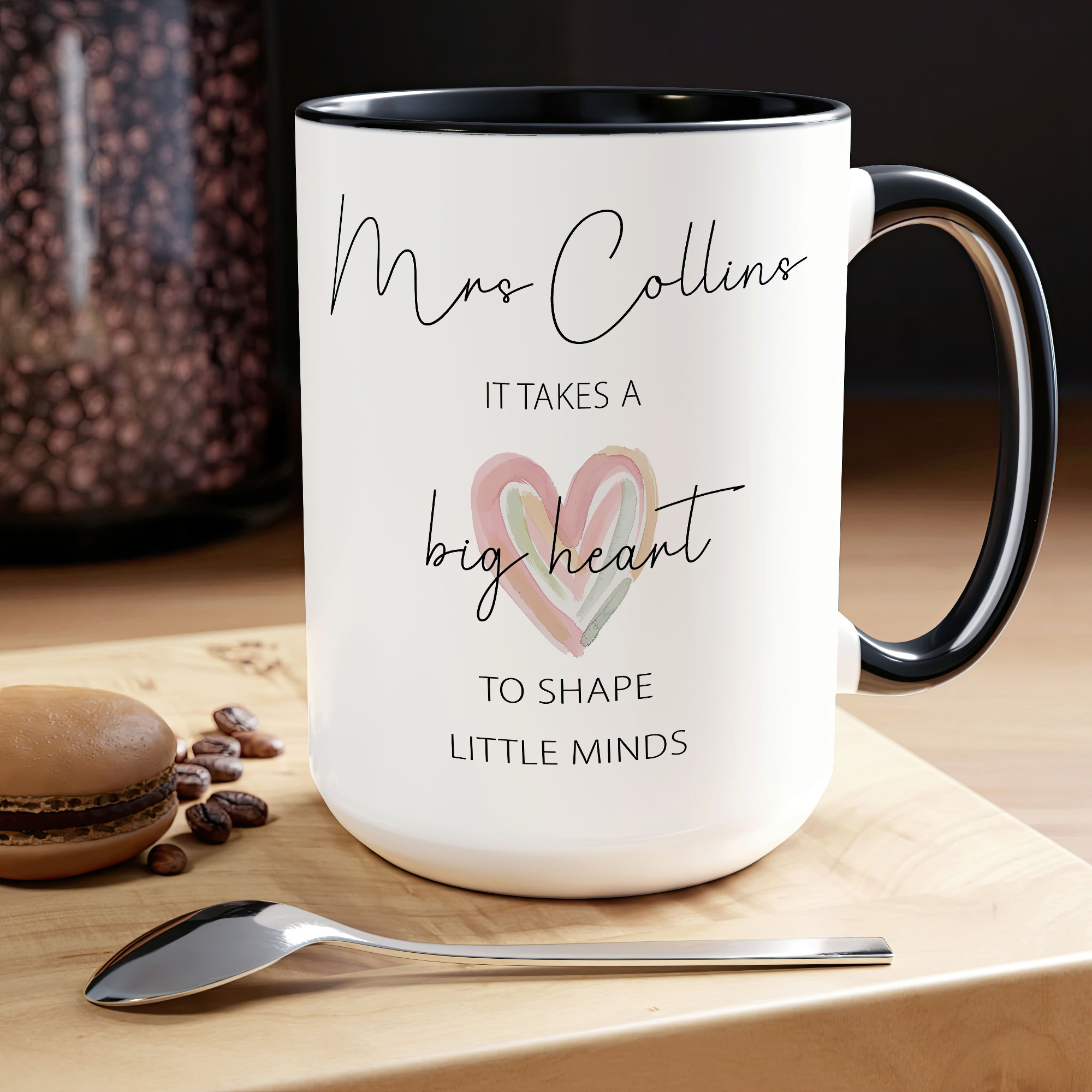 Personalised Teacher Mug – Big Heart Little Minds Gift - Image 8
