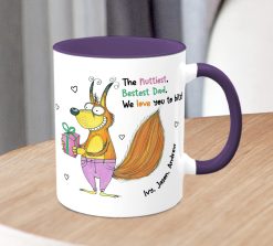 Alternative view of Personalised Funny Dad Mug – Cute Squirrel Gift from Kids