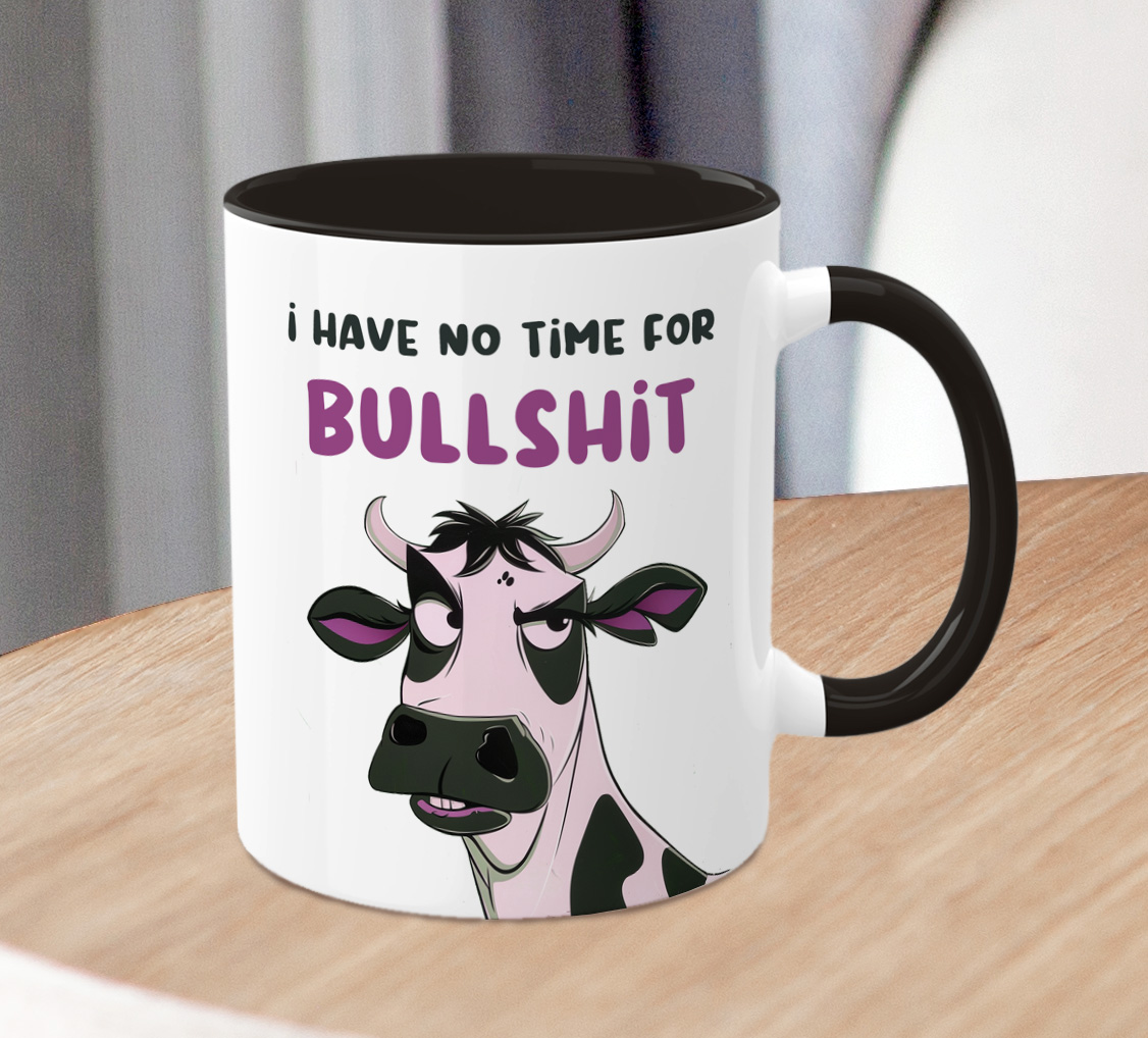 Personalised Funny Cow Mug Gift Sarcastic Humor Coffee Cup - Image 4