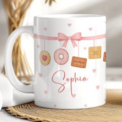 Personalised Biscuit Lover Mug – Custom Name Cute Cookie Coffee Cup