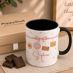 Personalised Biscuit Lover Mug – Custom Name Cute Cookie Coffee Cup - Image 3