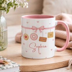 Alternative view of Personalised Biscuit Lover Mug – Custom Name Cute Cookie Coffee Cup