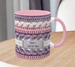 Alternative view of Personalised Nana’s Crochet Mug – Knitting Gift for Grandma