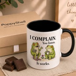 Alternative view of Funny Frog Coffee Mug – I Complain You Listen Mug
