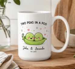 Personalised Two Peas in a Pod Mug – Couple Gift - Image 5
