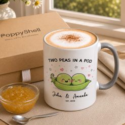 Personalised Two Peas in a Pod Mug – Couple Gift - Image 3