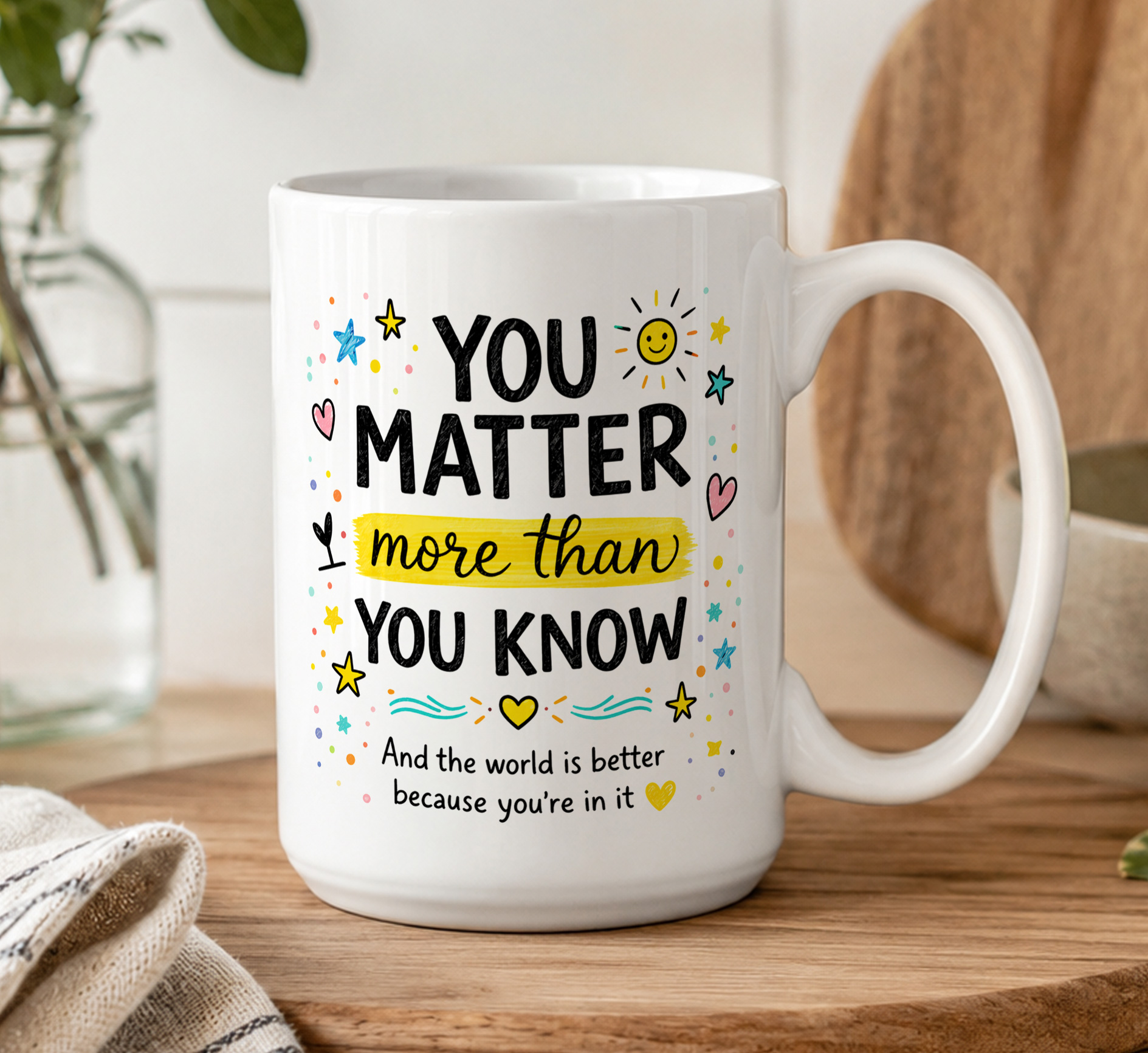 You Matter Inspirational Mug – Positive Quote Gift Cup - Image 5