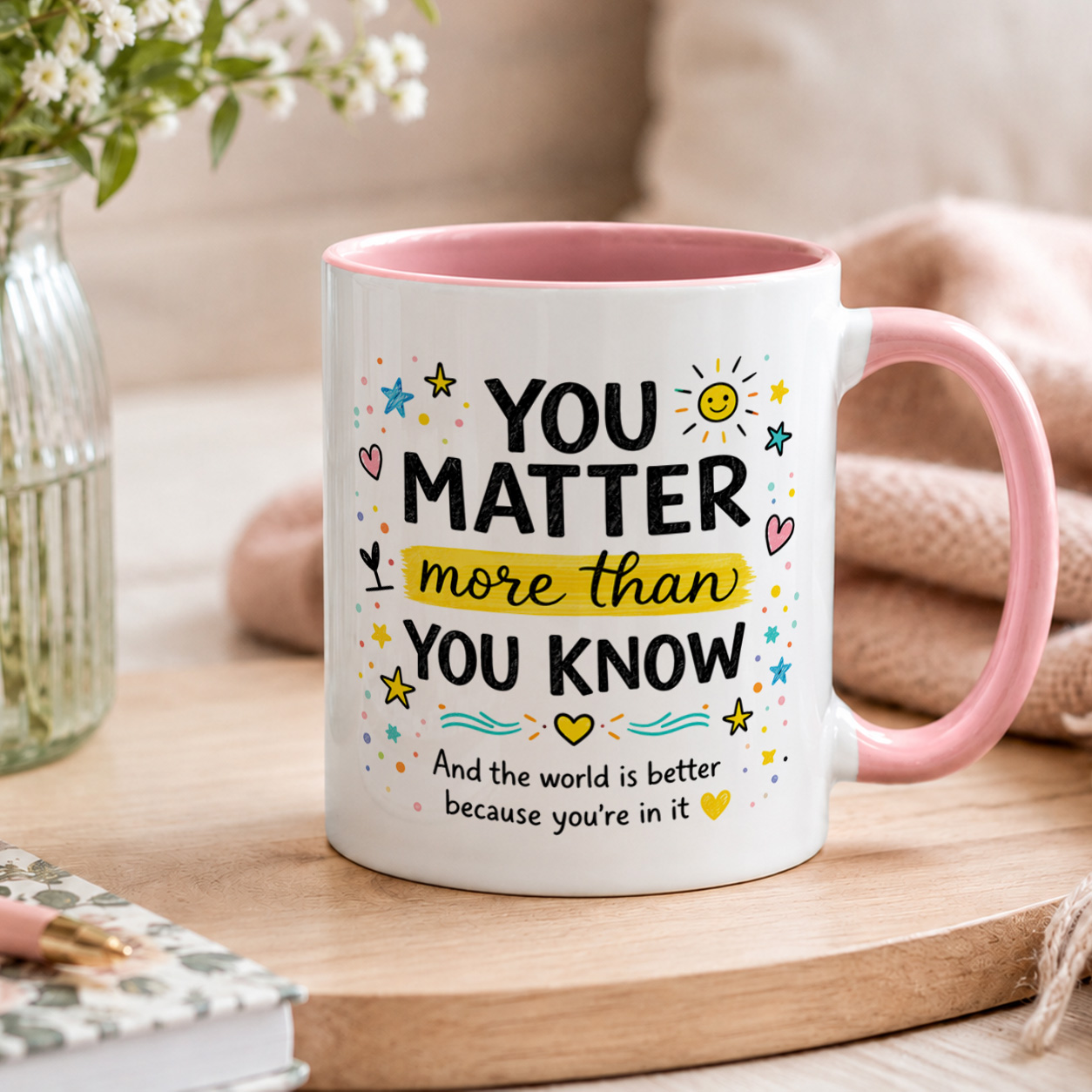 You Matter Inspirational Mug – Positive Quote Gift Cup - Image 4