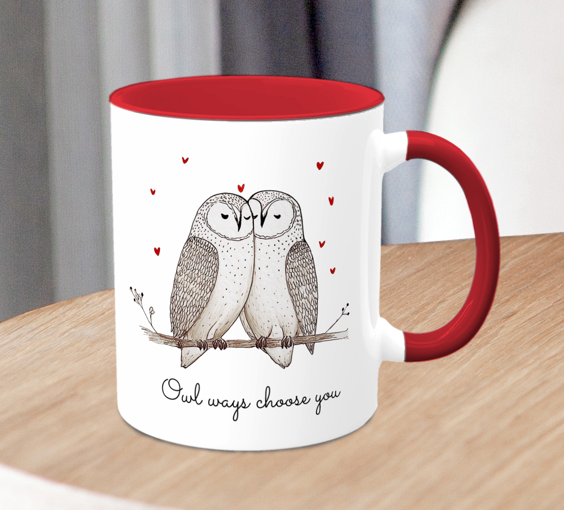 Owl Always Choose You Mug – Cute Romantic Owl Gift - Image 5
