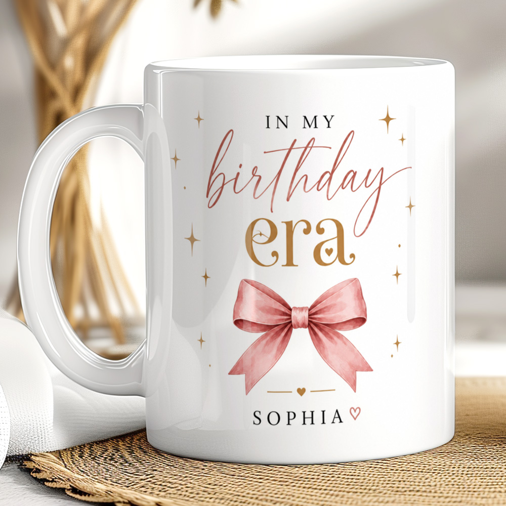 Personalised Birthday Era Mug for Her – Custom Name Gift