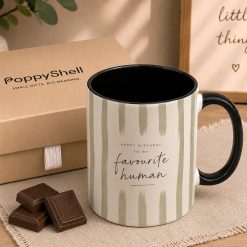 Favourite Human Birthday Mug – Minimalist Gift Mug - Image 3