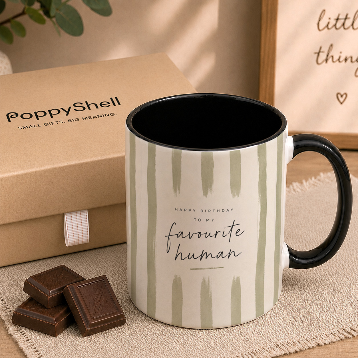 Favourite Human Birthday Mug – Minimalist Gift Mug - Image 3