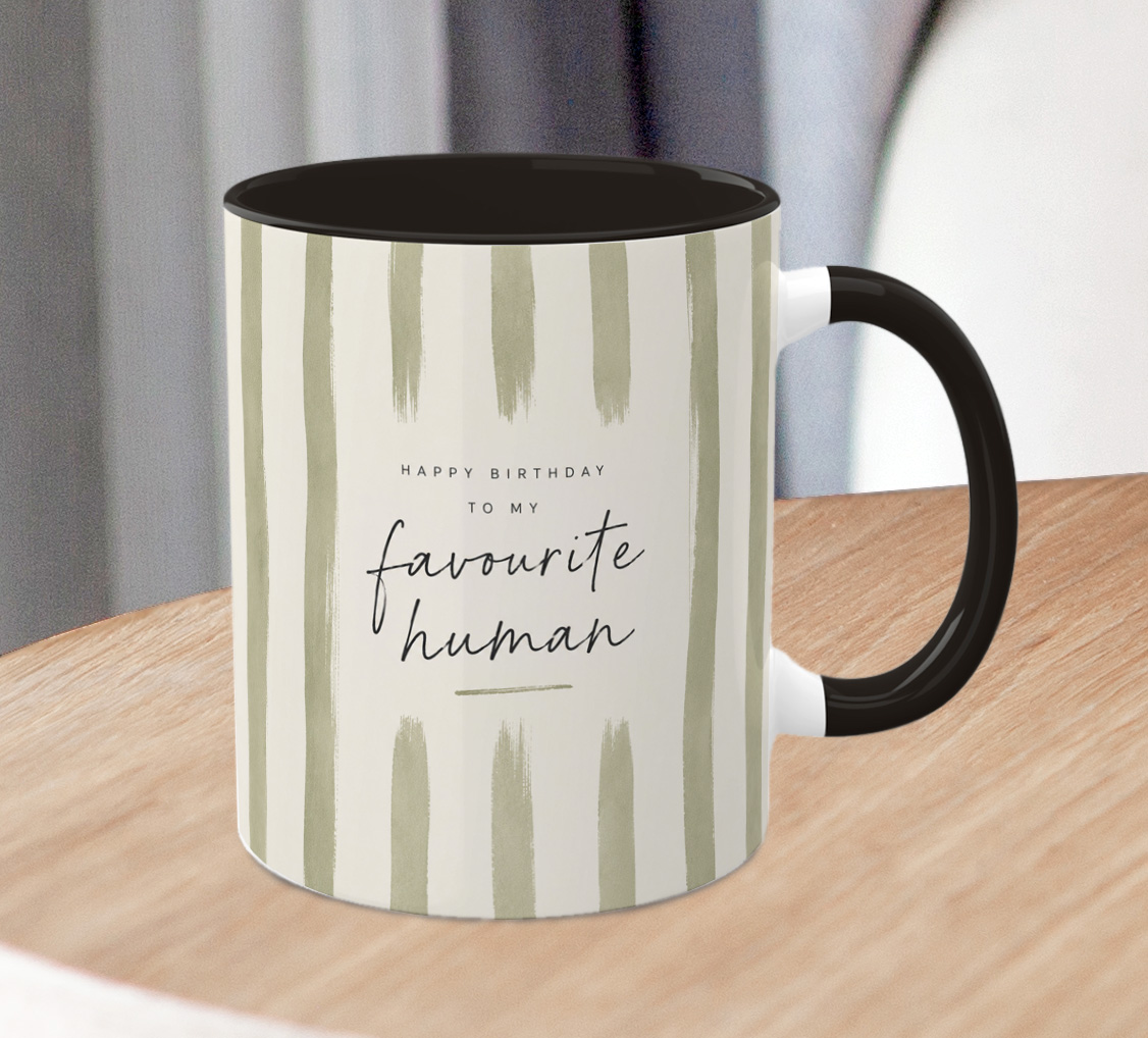 Favourite Human Birthday Mug – Minimalist Gift Mug - Image 2