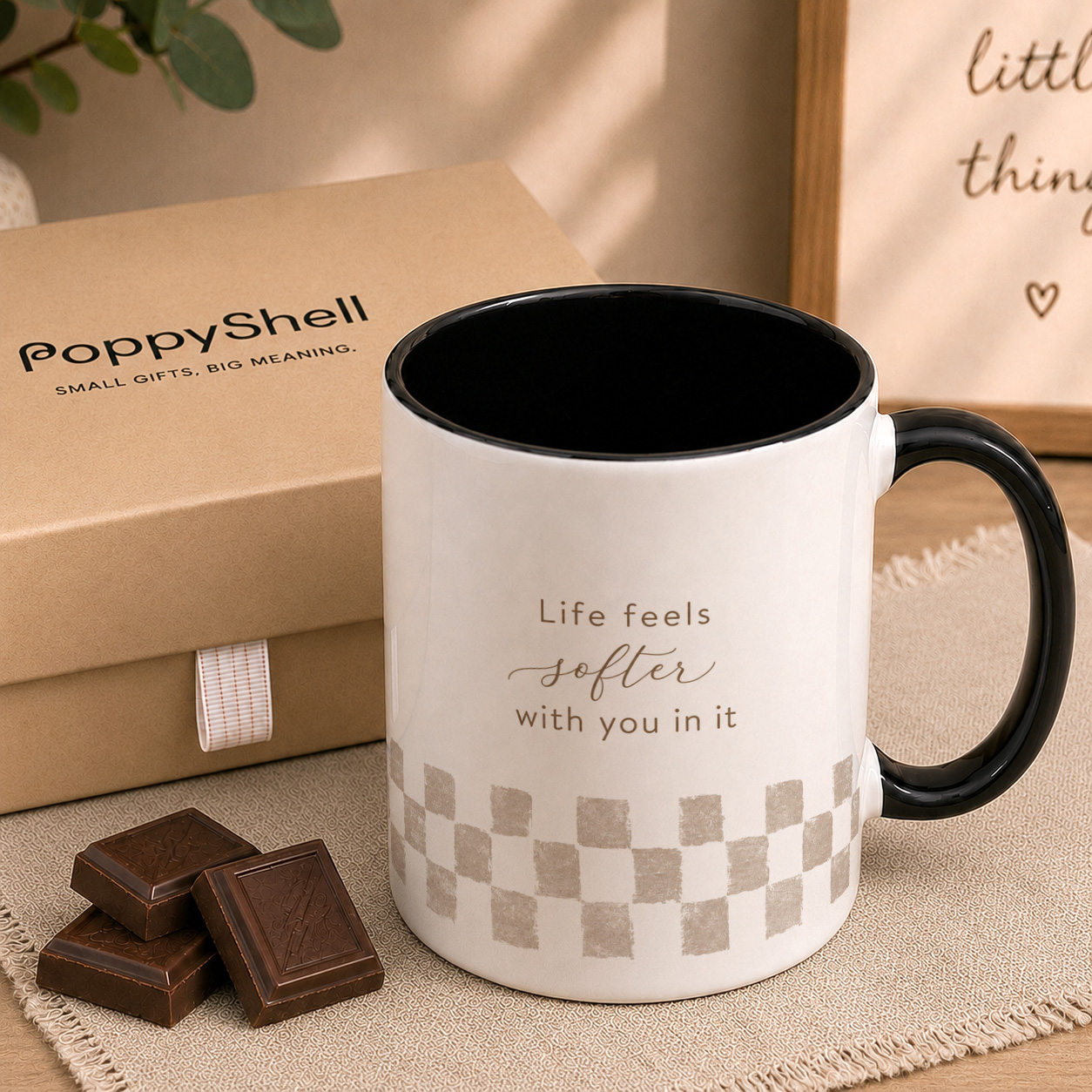 Life Feels Softer Mug – Cosy Aesthetic Coffee Cup - Image 2