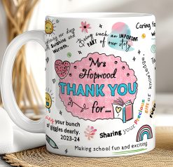 Personalised Teacher Thank You Mug – Custom Name Gift