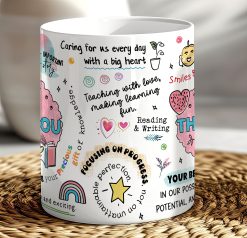 Alternative view of Personalised Teacher Thank You Mug – Custom Name Gift