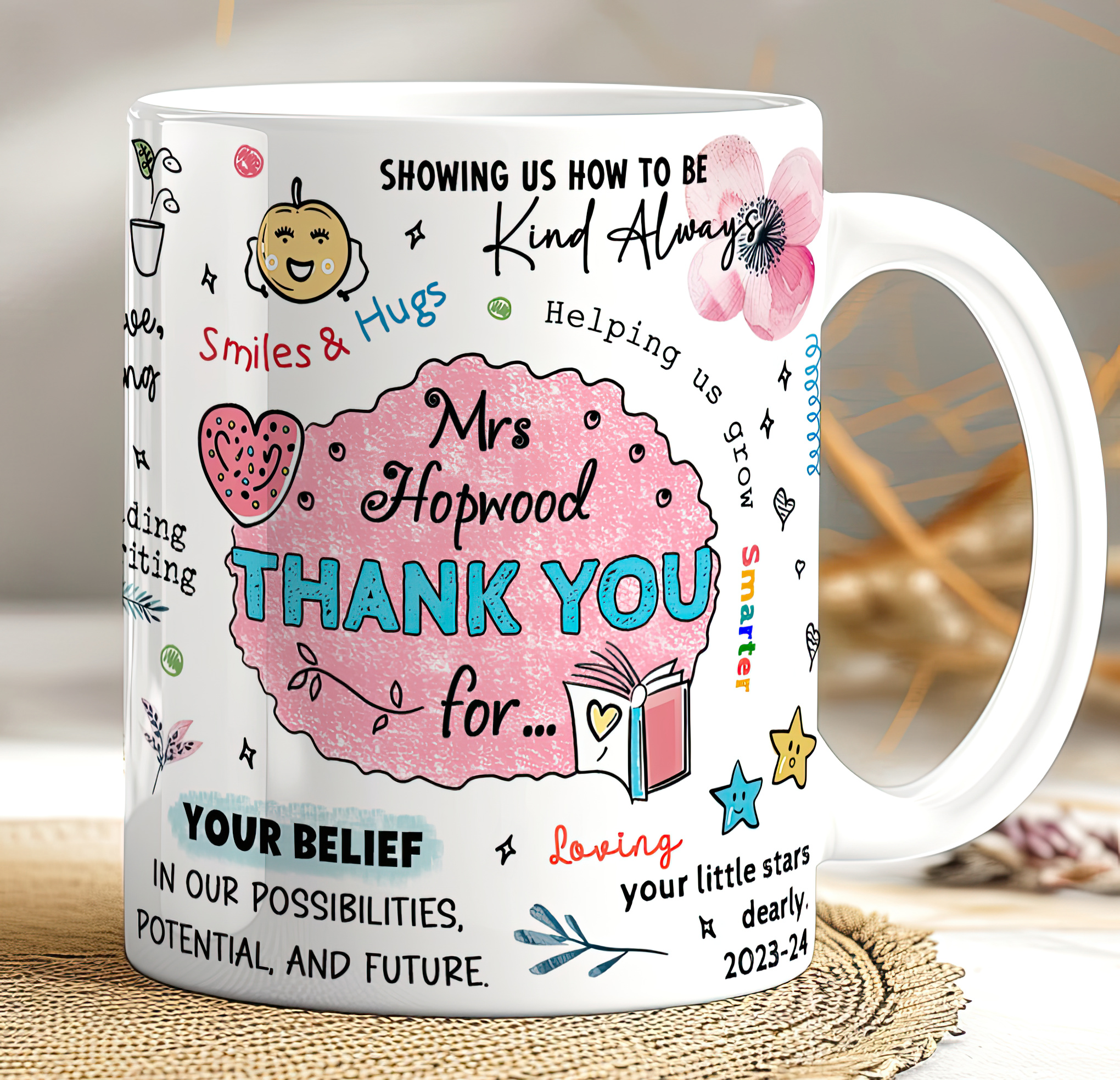 Personalised Teacher Thank You Mug – Custom Name Gift - Image 3