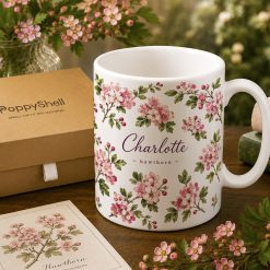 Personalised Birth Flower Mug — Custom Name & Birth Month Keepsake