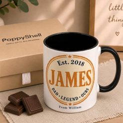 Alternative view of Personalised Dad Legend Mug – Custom Name & Year Gift for Father