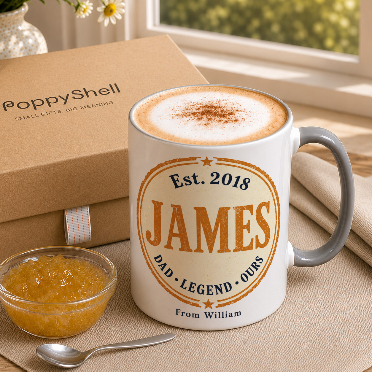 Personalised Dad Legend Mug – Custom Name & Year Gift for Father - Image 3