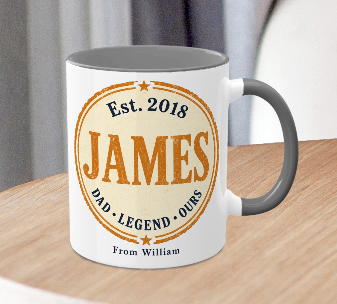 Personalised Dad Legend Mug – Custom Name & Year Gift for Father - Image 3