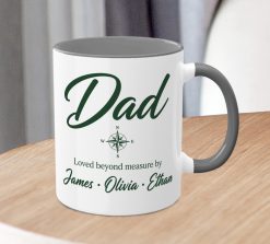 Personalised Dad Compass Mug – Custom Father's Gift with Children’s Names - Image 3
