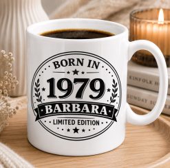 Personalised Birth Year Mug – Custom Name Legend Birthday Gift