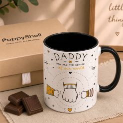 Alternative view of Personalised Daddy Mug – Custom Father's Gift with Kids' Names