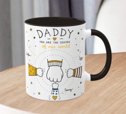 Alternative view of Personalised Daddy Mug – Custom Father's Gift with Kids' Names