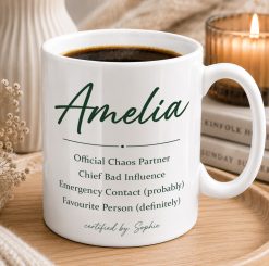 Personalised Best Friend Mug – Custom Friendship Gift with Names