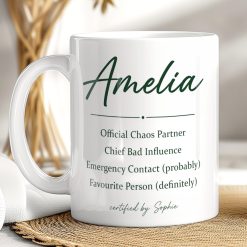 Personalised Best Friend Mug – Custom Friendship Gift with Names