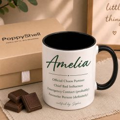 Alternative view of Personalised Best Friend Mug – Custom Friendship Gift with Names