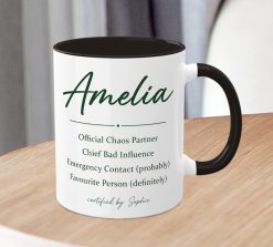 Alternative view of Personalised Best Friend Mug – Custom Friendship Gift with Names
