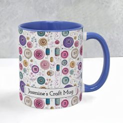 Personalised Sewing Mug – Custom Craft Lover Gift with Name - Image 5