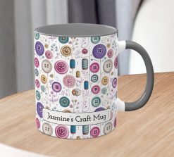 Personalised Sewing Mug – Custom Craft Lover Gift with Name - Image 3