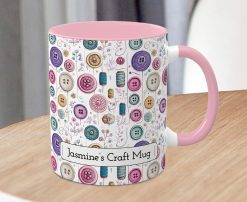 Alternative view of Personalised Sewing Mug – Custom Craft Lover Gift with Name