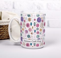 Personalised Sewing Mug – Custom Craft Lover Gift with Name - Image 6