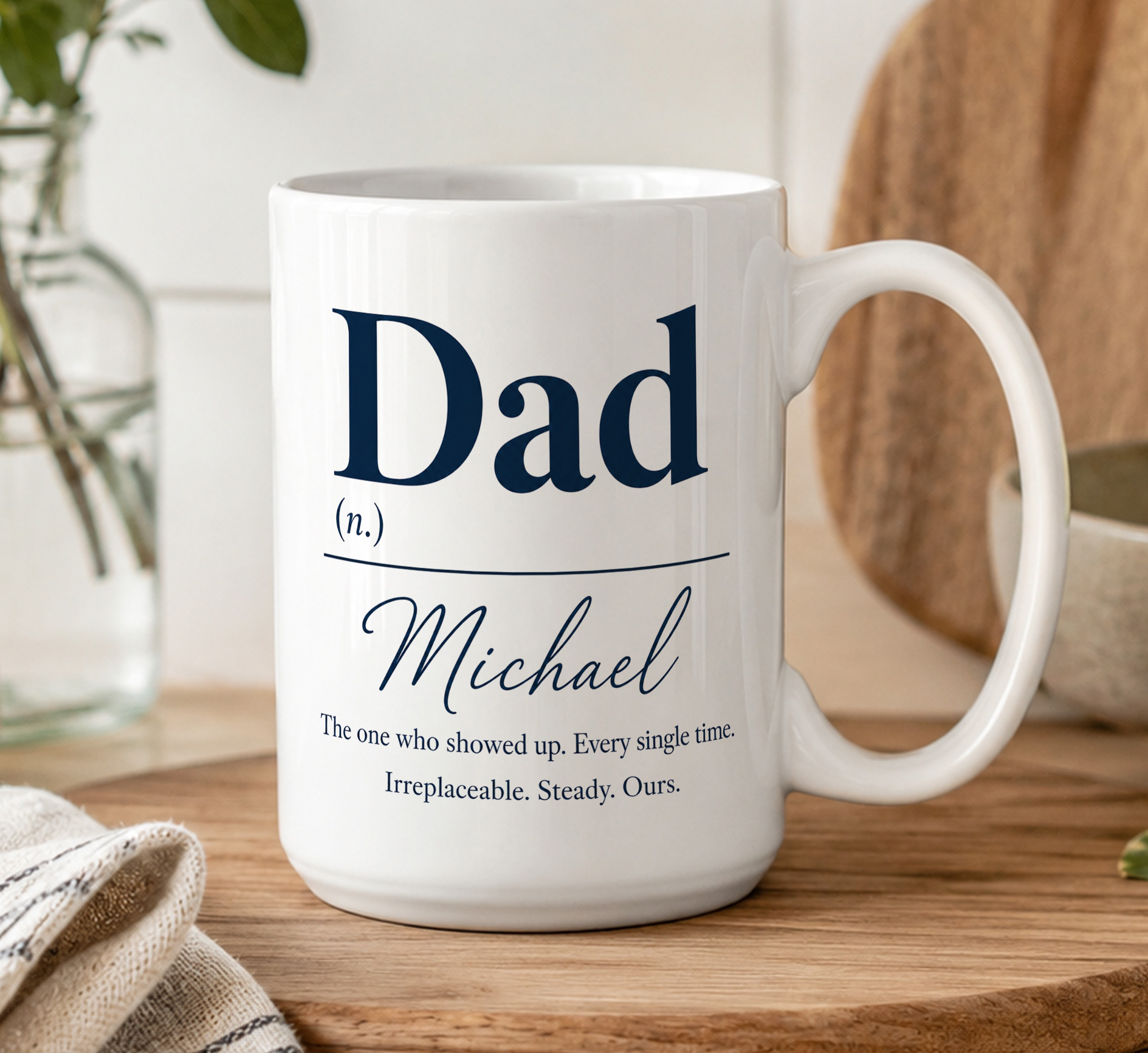 Personalised Dad Definition Mug – Custom Father Gift with Name - Image 4