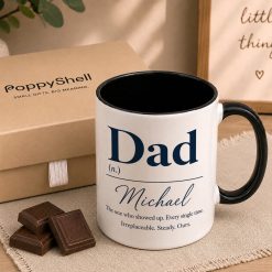 Alternative view of Personalised Dad Definition Mug – Custom Father Gift with Name