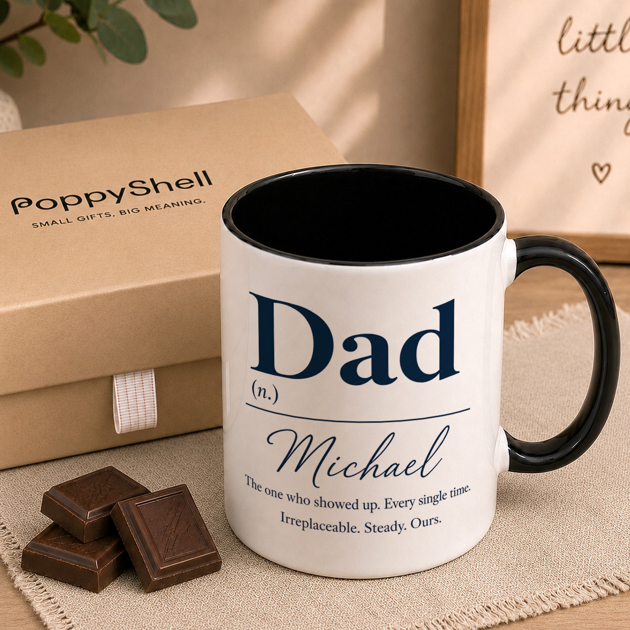 Personalised Dad Definition Mug – Custom Father Gift with Name - Image 2