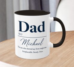 Alternative view of Personalised Dad Definition Mug – Custom Father Gift with Name