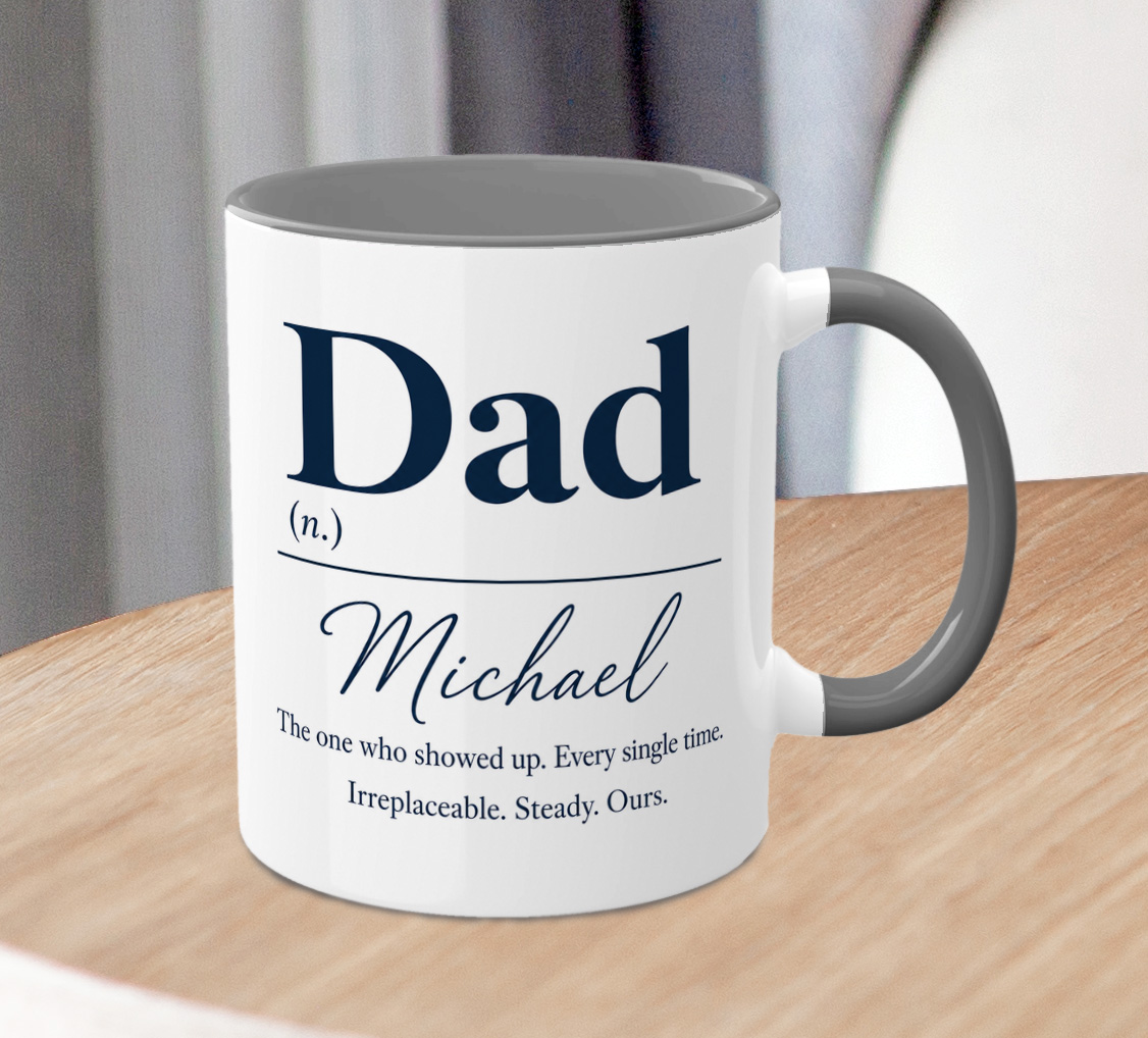 Personalised Dad Definition Mug – Custom Father Gift with Name - Image 3
