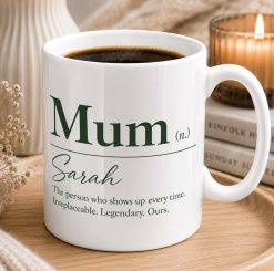 Personalised Mum Definition Mug – Custom Mother's Gift with Name