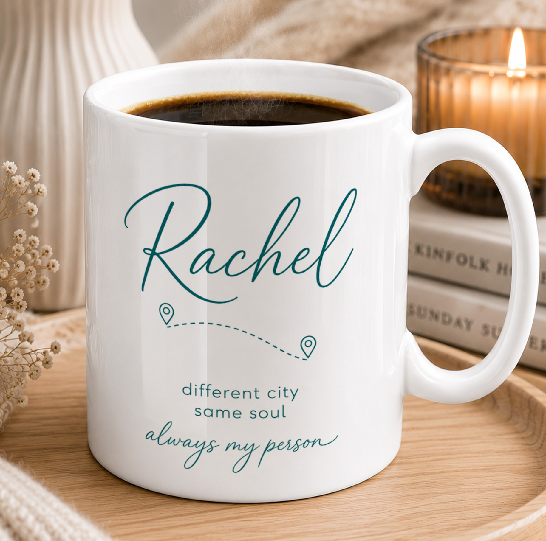 Personalised Best Friend Mug – Long Distance Friendship Gift with Name