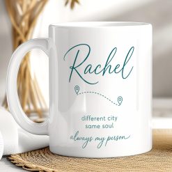 Personalised Best Friend Mug – Long Distance Friendship Gift with Name